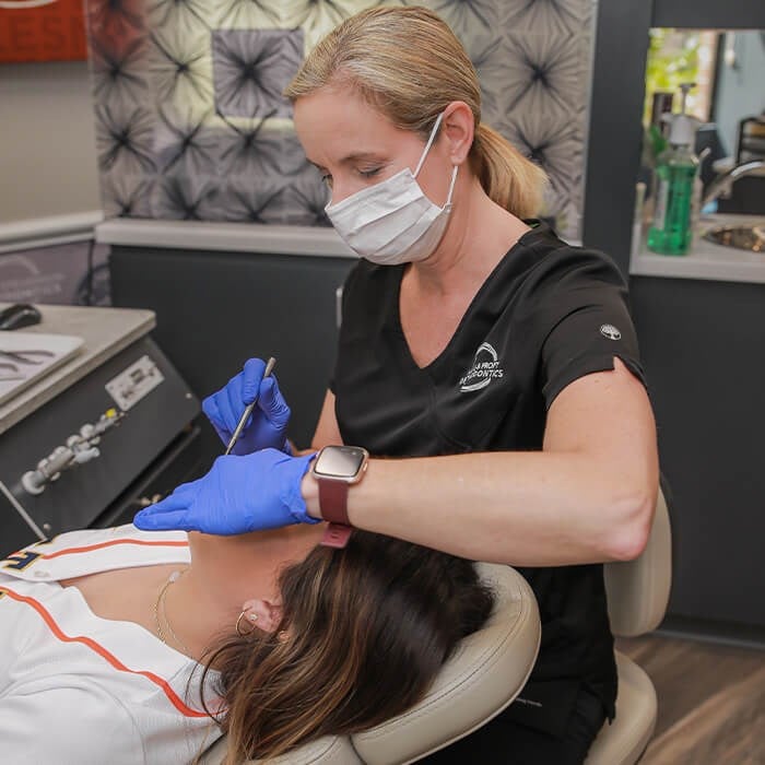Patient Having Teeth Cleaned